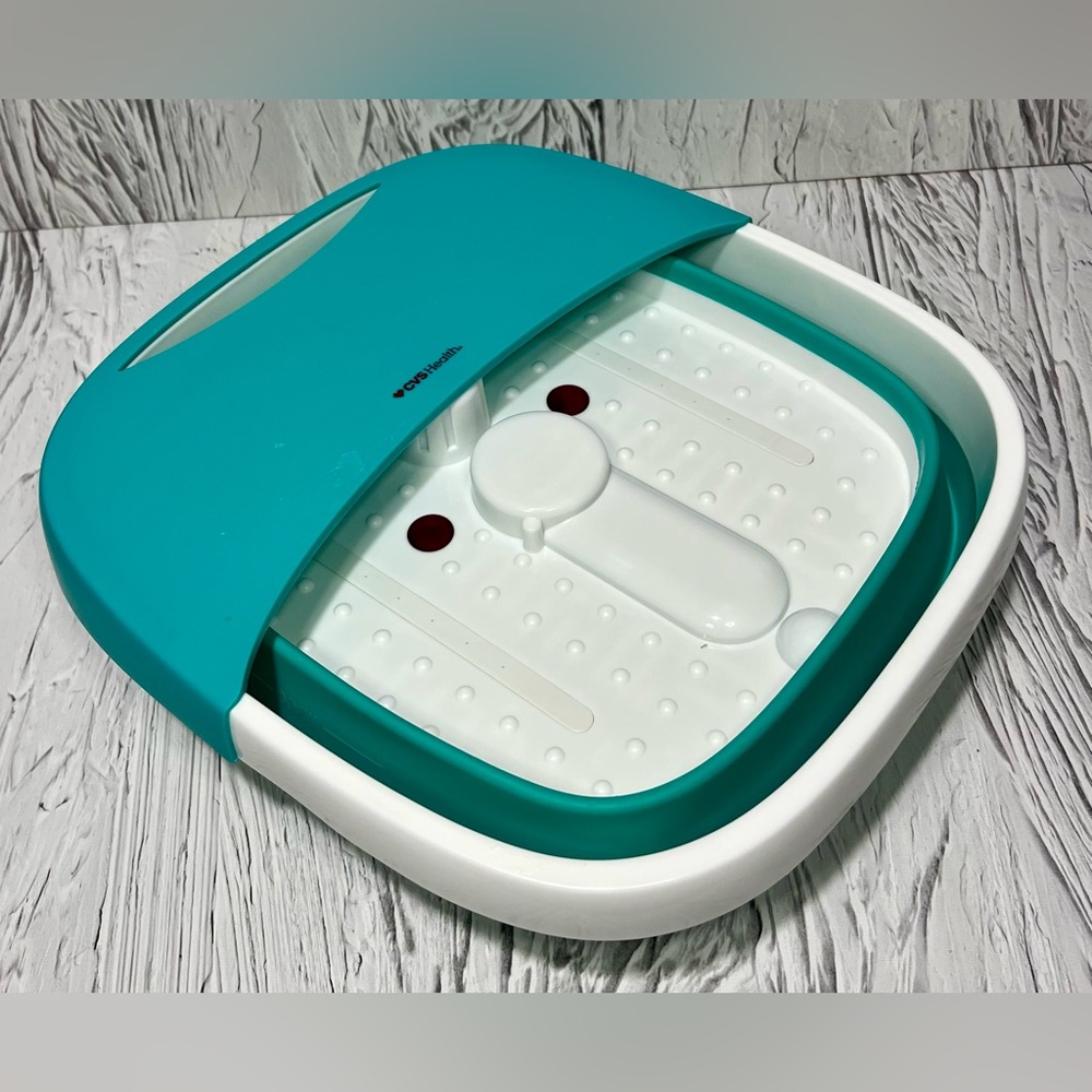 Teal and White Foot Spa